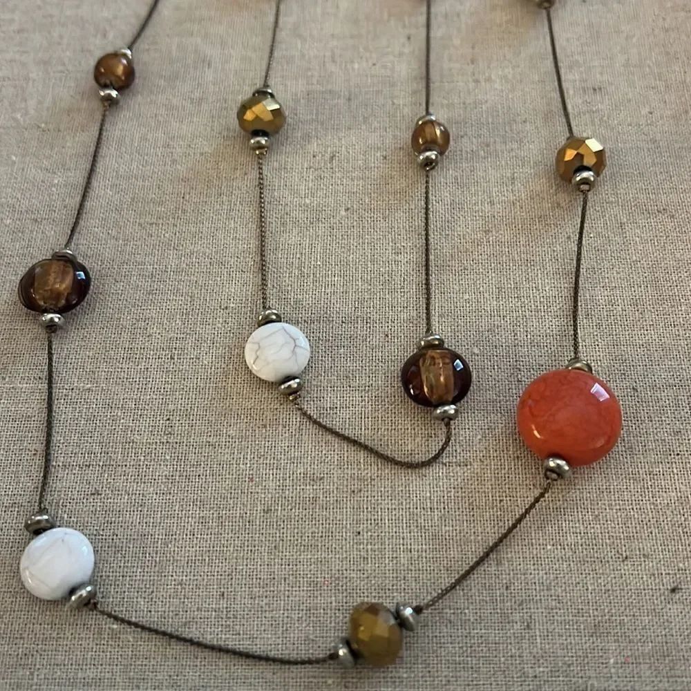 Extra long Beaded Necklace  - Picture 2 of 4